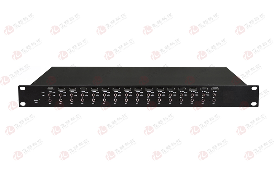 飛暢科技-16路2K hdmi 對應(yīng)16個(gè)光方向 HDMI光端機(jī) 1U 機(jī)架式